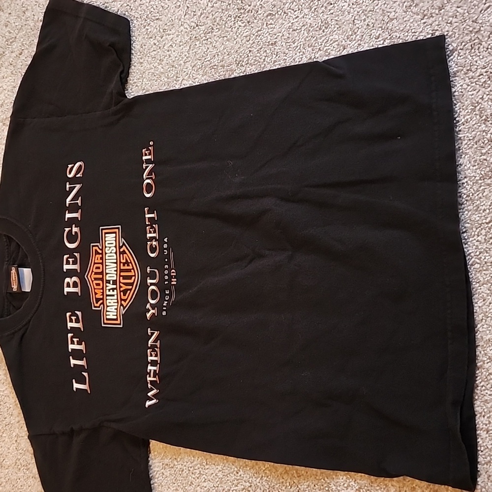 Harley-Davidson SS Tshirt Black Size Medium